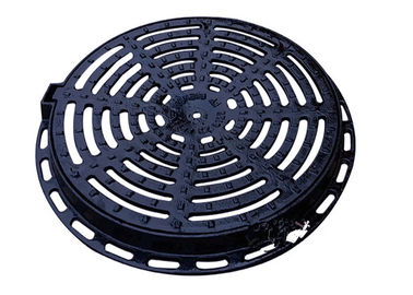 24" Ductile Round Cast Iron Drain Covers Sand Casting Apply To EN124 DIA